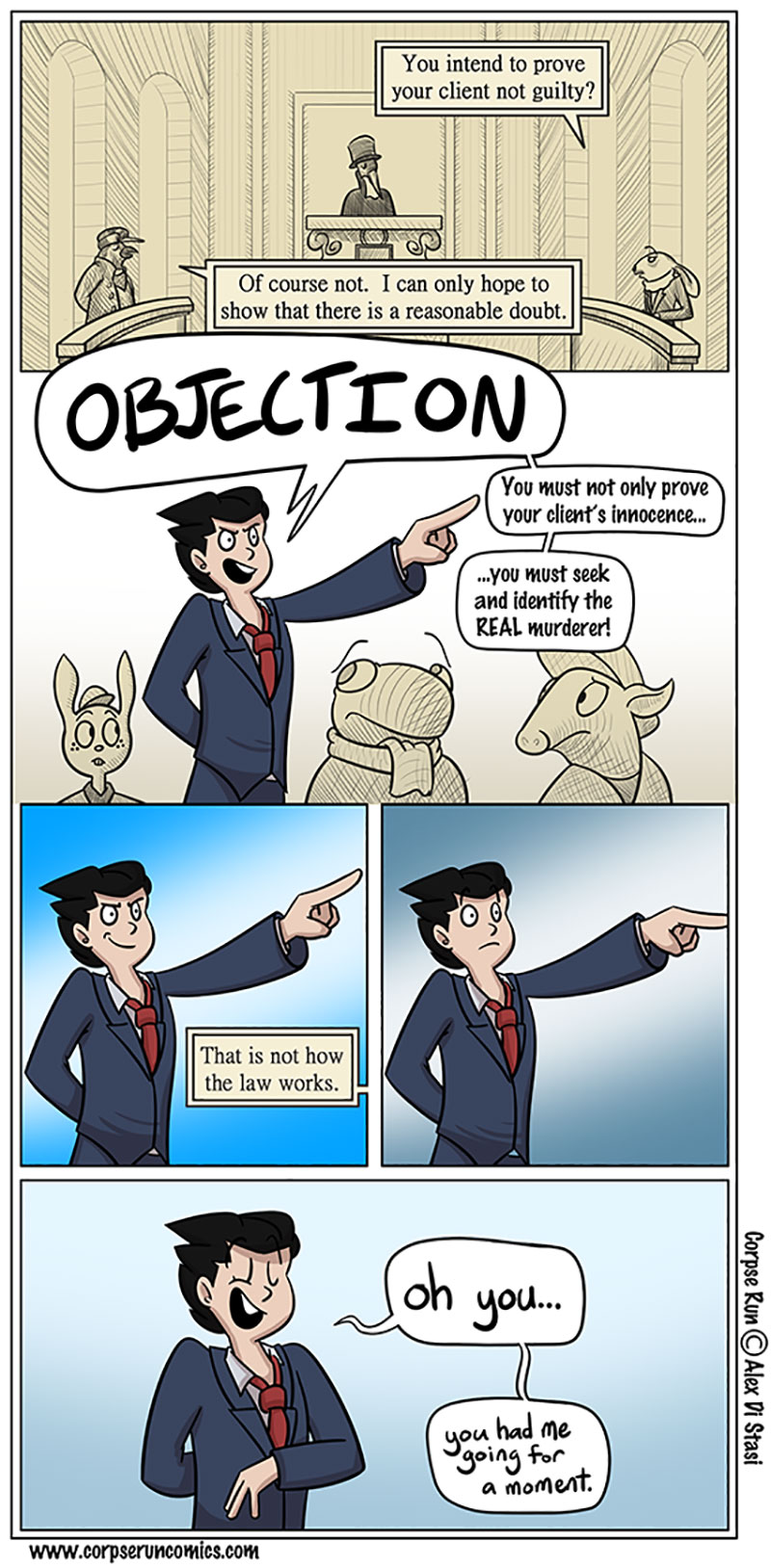 Illustration for article titled Sunday Comics: Not How The Law Works